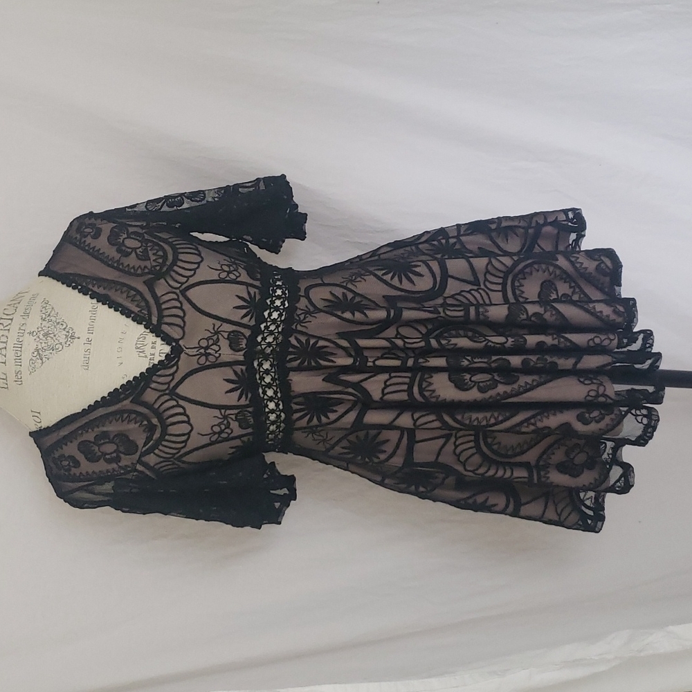 Sisters of the Tribe black lace dress